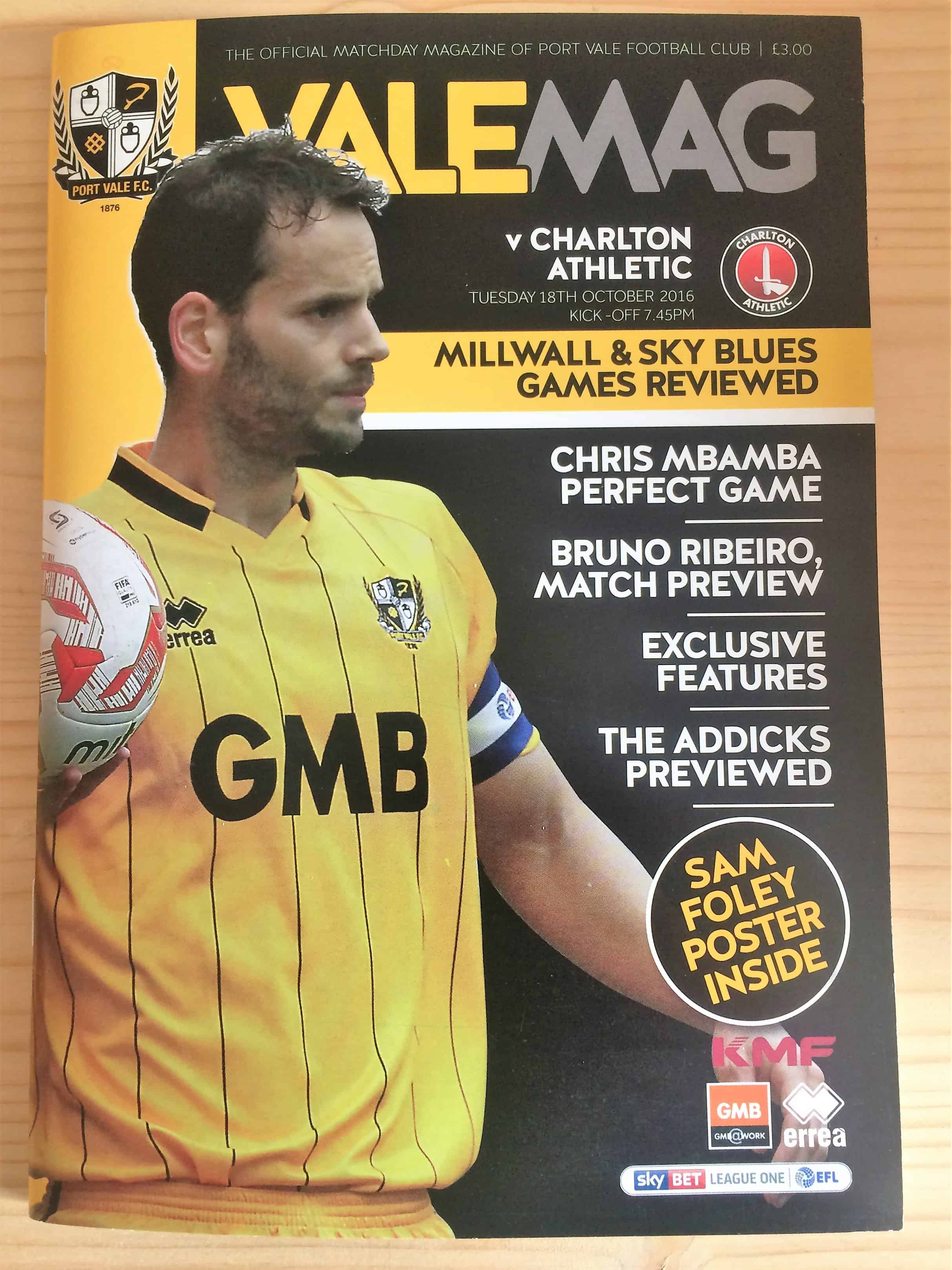 Port Vale FC v Charlton Athletic FC